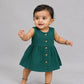 Swiss Dobby Sleeveless Casual Frock - Opal