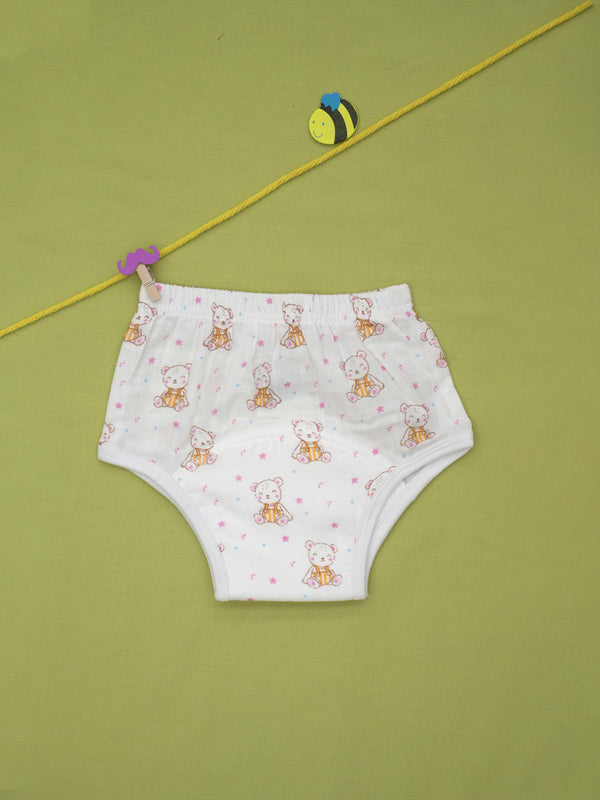 FIRSTIN Muslin Padded Underwear - (W) Apricot Sherbet Teddy