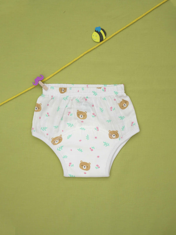 FIRSTIN Muslin Padded Underwear - (W) Chino Green Twigs