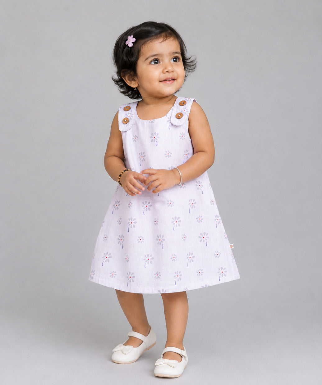 Muslin Tent Frock - Lilac Hint Floral