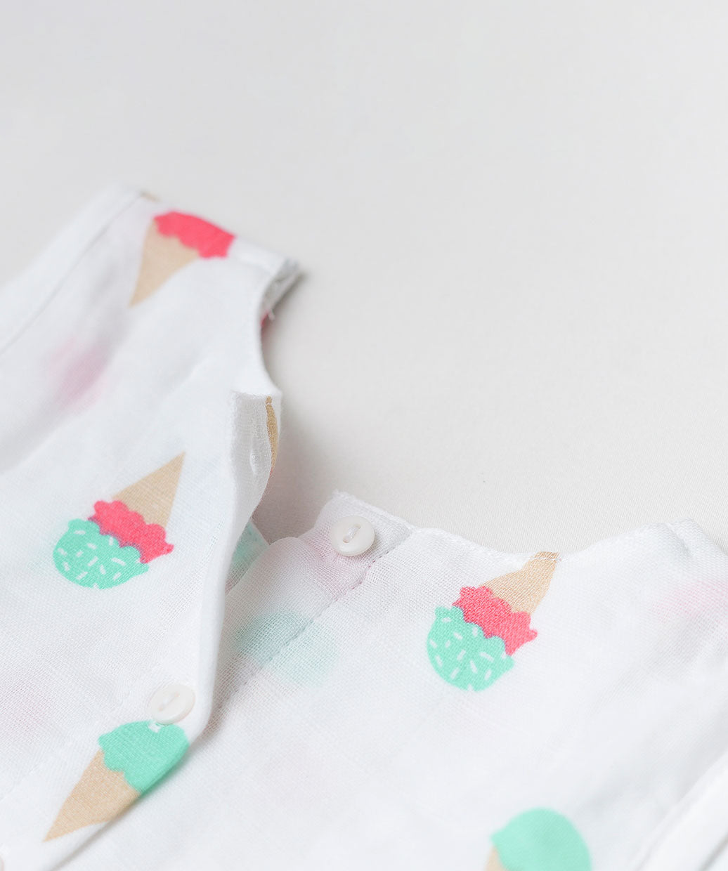 Muslin Pintuck Frock - Waffle Cone