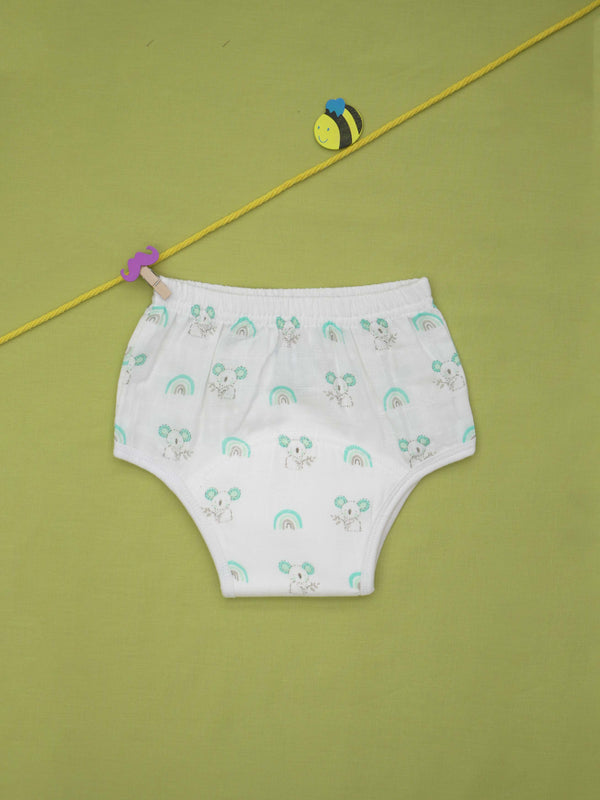 FIRSTIN Muslin Padded Underwear - (W) Mint Koala