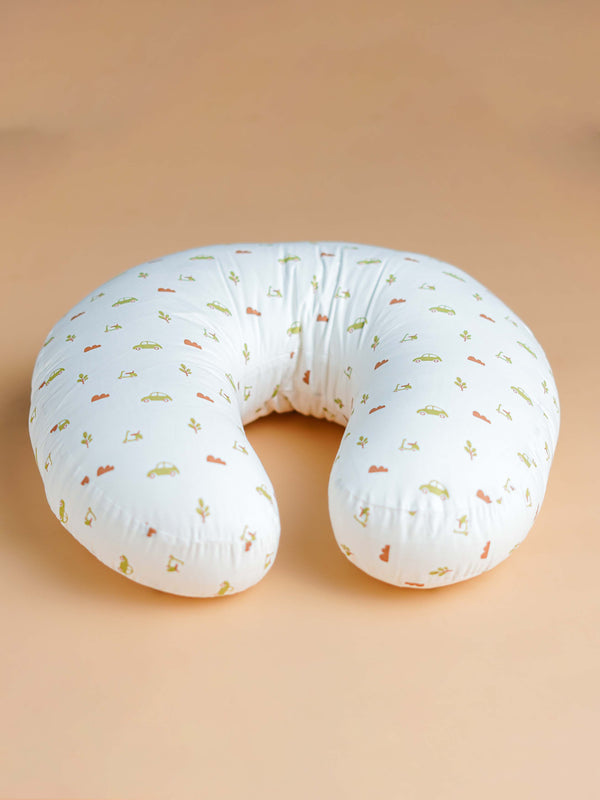 FIRSTIN Poplin Feeding Pillow - (W) Aloe Wash Vespa