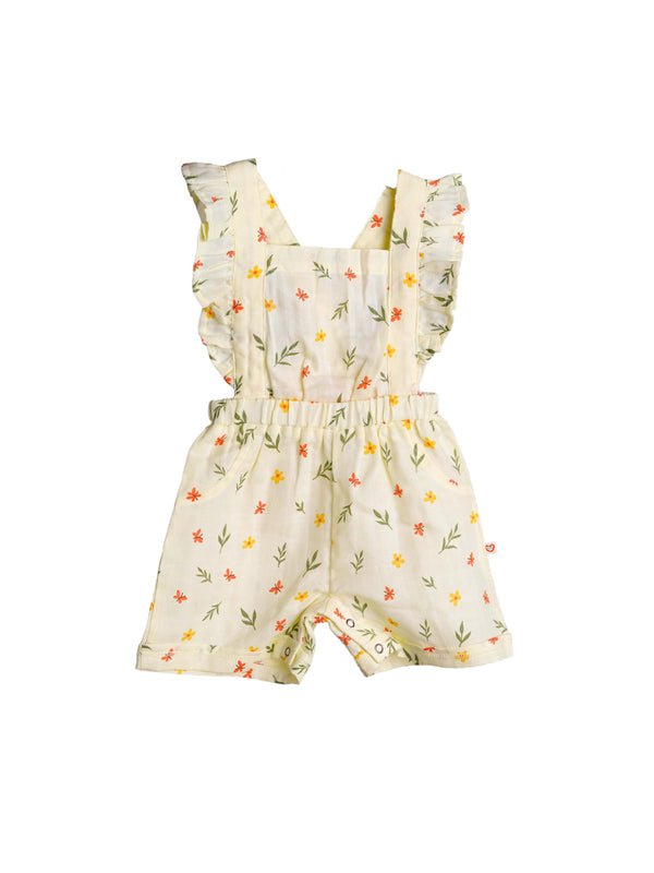 FIRSTIN Muslin Jumpsuit - Yellow Spring