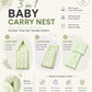 Lime Cream Runner Duck Muslin Baby Carrier Nest