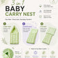 Fluo Green Buttercup Muslin Baby Carrier Nest