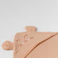 Muslin Bubble Crinkle Hooded Blanket - Breezy Beige (Kitty)