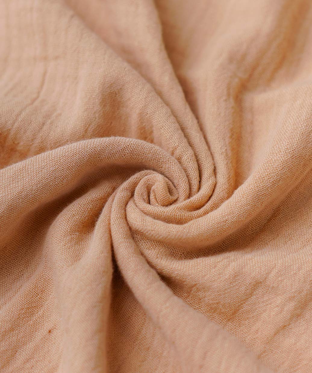 Muslin Bubble Crinkle Hooded Blanket - Breezy Beige (Kitty)