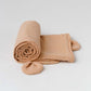 Muslin Bubble Crinkle Hooded Blanket - Breezy Beige (Kitty)