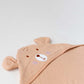 Muslin Bubble Crinkle Hooded Blanket - Breezy Beige (Puppy)