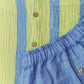 Y/D Muslin Crinkle Breezy Shirt-Shorts Set - Bengal Stripe