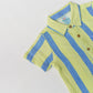 Y/D Muslin Crinkle Breezy Shirt-Shorts Set - Bengal Stripe