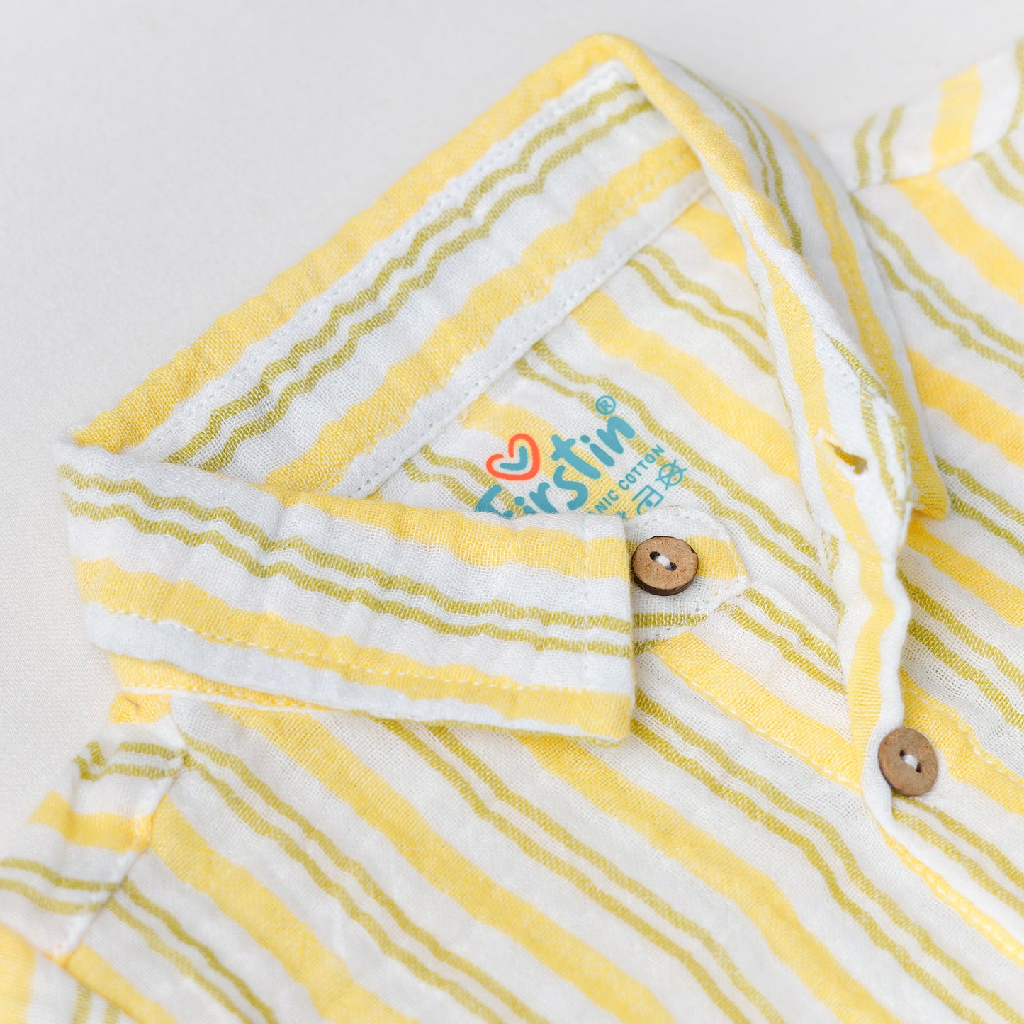 Y/D Muslin Crinkle Breezy Shirt-Shorts Set - Pencil Stripe