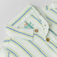 Y/D Muslin Crinkle Breezy Shirt-Shorts Set - Pin Stripe