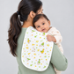Muslin Burp Cloth (Three Layers) Assorted (Any 3 prints) 3 Pcs Pack Combo B