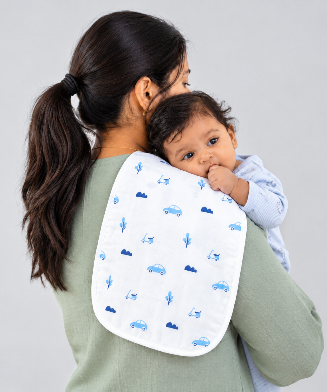 Muslin Burp Cloth (Three Layers) Assorted (Any 3 prints) 3 Pcs Pack Combo A