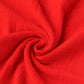 Muslin Bubble Crinkle Hooded Blanket - Carmine (Kitty)