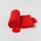 Muslin Bubble Crinkle Hooded Blanket - Carmine (Kitty)