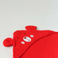 Muslin Bubble Crinkle Hooded Blanket - Carmine (Puppy)