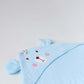 Muslin Bubble Crinkle Hooded Blanket - Aqua (Puppy)