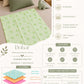 Poplin Cotton Dohar (Premium Bed Protector) - Fluo Green Buttercup