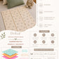 Poplin Cotton  Dohar (Premium Bed Protector) - Apricot Sherbet Backpack