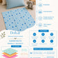Poplin Cotton Dohar (Mattress Protector/Receiving Sheet) - Blue Fir Tree