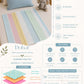 Poplin Cotton Dohar (Premium Bed Protector) - Multicolor Stripes
