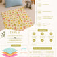 Poplin Cotton  Dohar (Premium Bed Protector) - Vanilla Petals