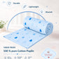 Poplin Cotton Dohar (Mattress Protector/Receiving Sheet) - Blue Fir Tree