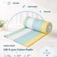 Poplin Cotton Dohar (Premium Bed Protector) - Multicolor Stripes