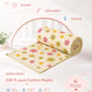 Poplin Cotton  Dohar (Premium Bed Protector) - Vanilla Petals