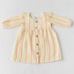 Y/D Muslin Crinkle Breezy Frock Full Sleeve - Awning Stripe