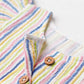 Y/D Muslin Crinkle Breezy Frock Full Sleeve - Candy Stripe