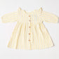 Y/D Muslin Crinkle Breezy Frock Full Sleeve - Pencil Stripe