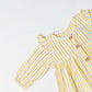 Y/D Muslin Crinkle Breezy Frock Full Sleeve - Pencil Stripe