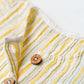 Y/D Muslin Crinkle Breezy Frock Full Sleeve - Pencil Stripe