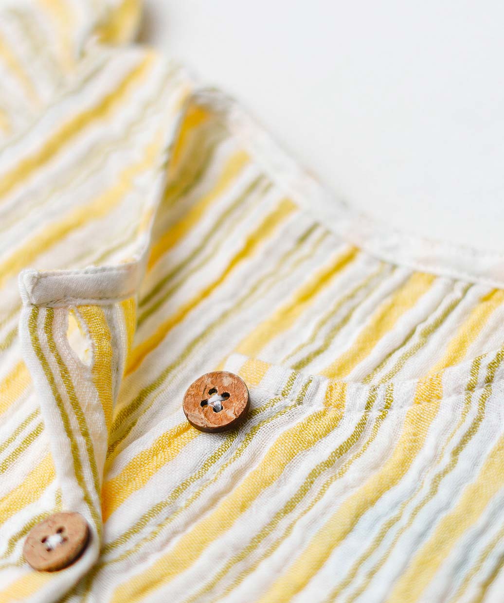 Y/D Muslin Crinkle Breezy Frock Full Sleeve - Pencil Stripe