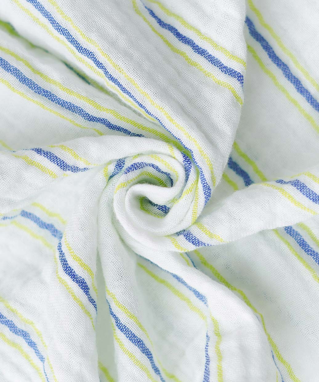 Y/D Muslin Crinkle Breezy Frock Full Sleeve - Pin Stripe