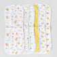 Muslin Burp Cloth (Three Layers) Assorted (Any 2 prints) 2 Pcs Pack Combo C
