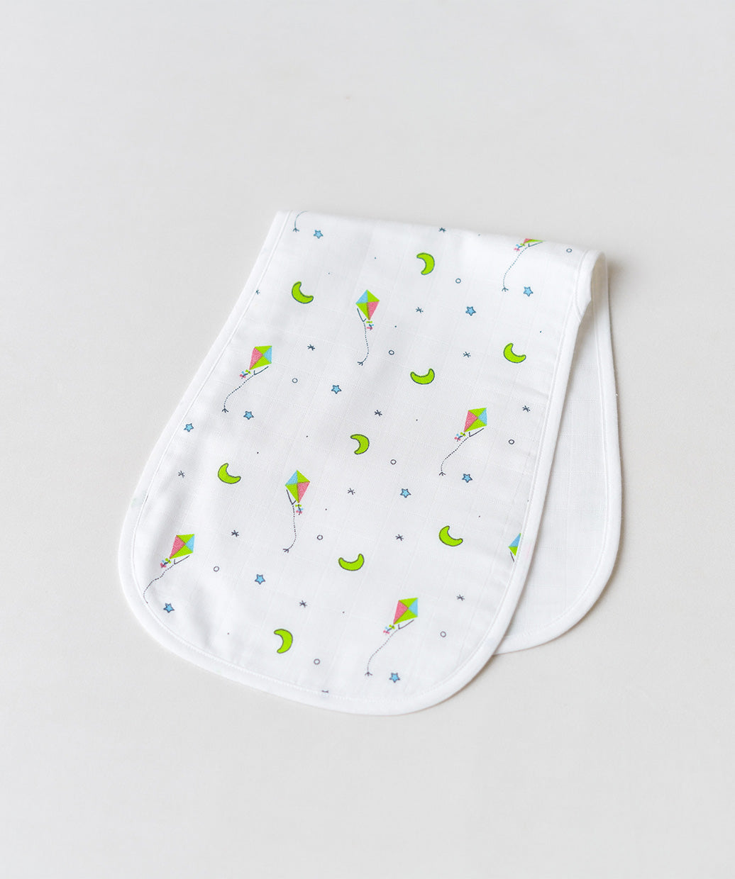 Muslin Burp Cloth (Three Layers) Assorted (Any 2 prints) 2 Pcs Pack Combo C