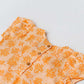 Muslin Cap Sleeve Frock - Apricot Sherbet Moss