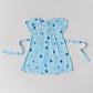 Muslin Cap Sleeve Frock - Blue Fir Tree