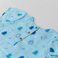 Muslin Cap Sleeve Frock - Blue Fir Tree