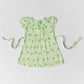 Muslin Cap Sleeve Frock - Fluo Green Buttercup