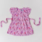 Muslin Cap Sleeve Frock - Fragrant Lilac Penguin