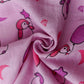 Muslin Cap Sleeve Frock - Fragrant Lilac Penguin