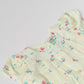 Muslin Cap Sleeve Frock - Lime Cream Anthurium