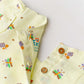 Muslin Cap Sleeve Frock - Lt. Yellow Monarch