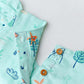 Muslin Cap Sleeve Frock - Mint Cliff